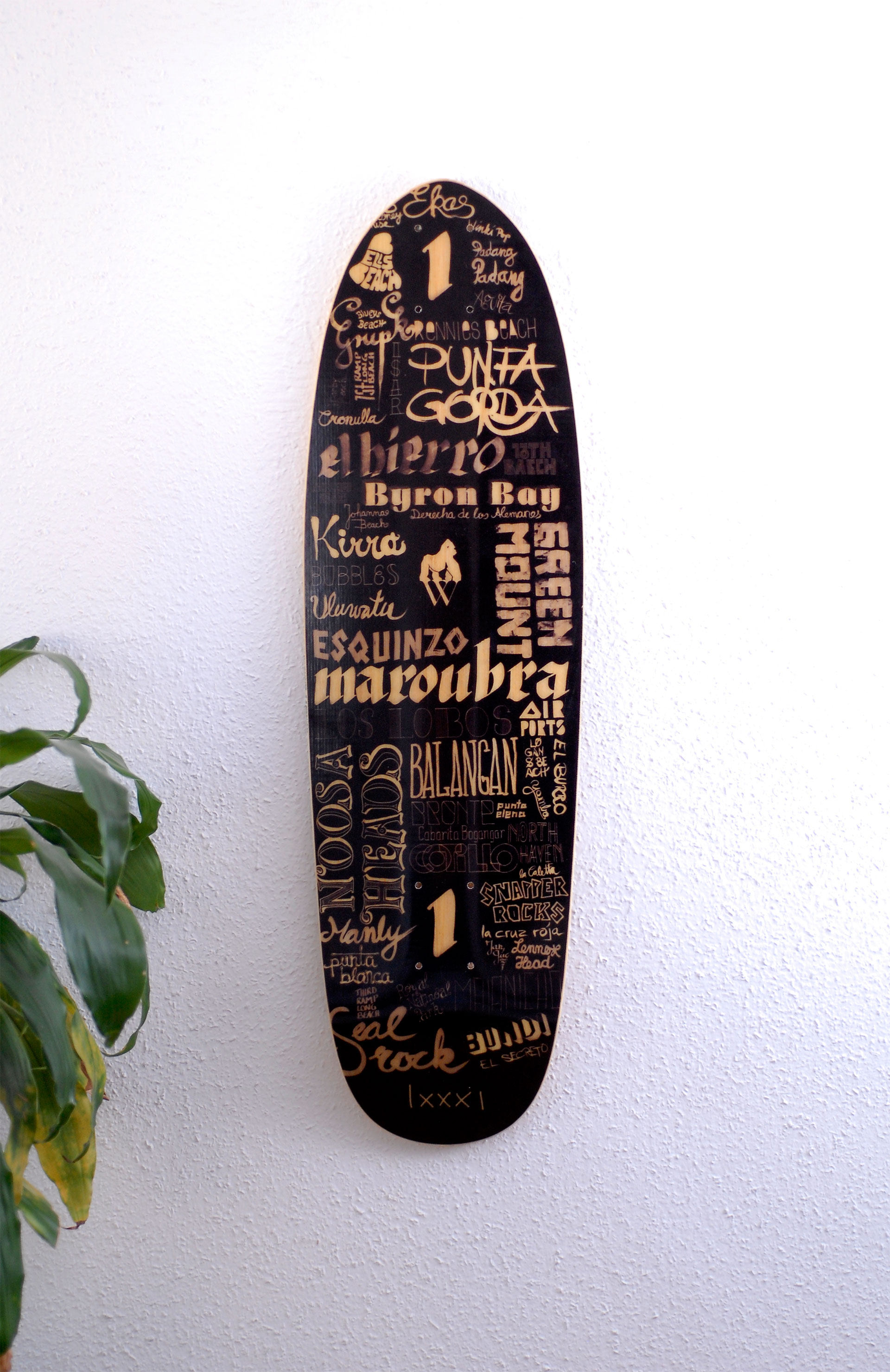 Lettering Skateboard by Ingo Walde